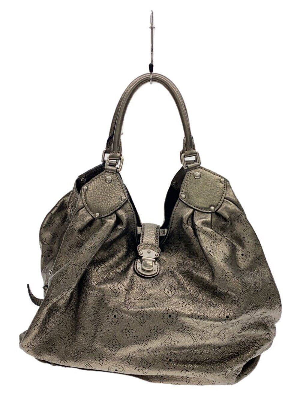 LOUIS VUITTON LMahina Leather Silver All over on Shoulder strap